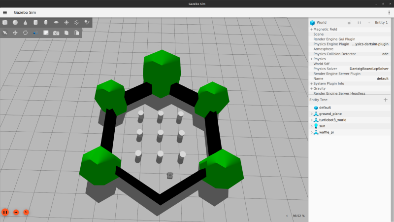 Gazebo 中的 TurtleBot3 仿真环境